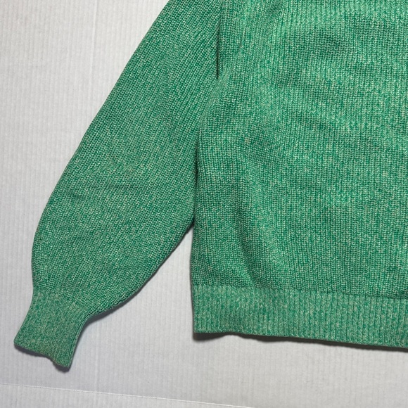 COS Mint Green Speckled White Women's Oversized Cardigan 100% Cotton Size L - Picture 10 of 11